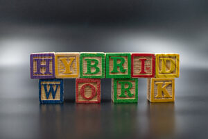 hybrid-work-letter-formation-background-defocus