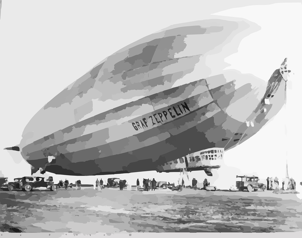 zeppelin, airship, dirigible