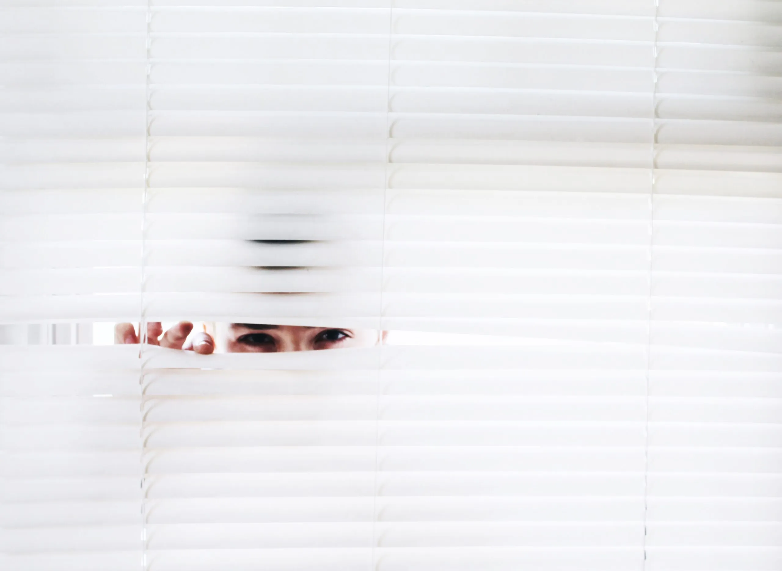 Photography of person peeking